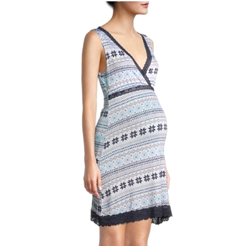 ★NWT★Plus Size★NURTURE By Lamaze~Full Coverage Maternity/Nursing Chemise Gown★